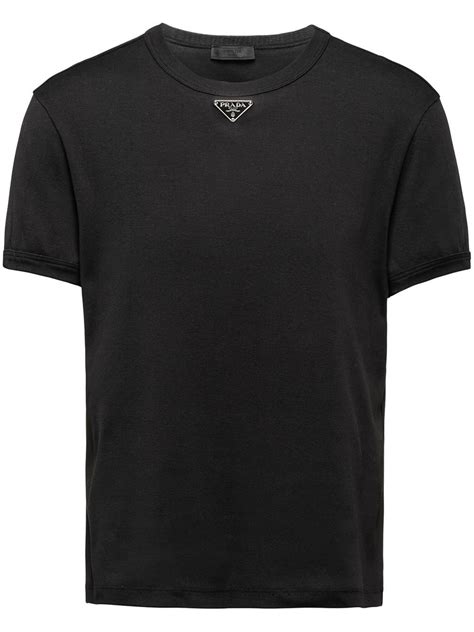 mens black prada t shirt
